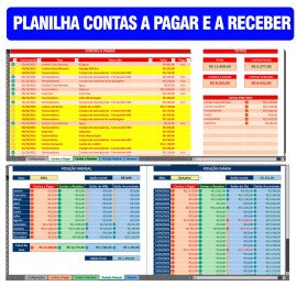 Planilha de Controle Contas a Pagar e Receber