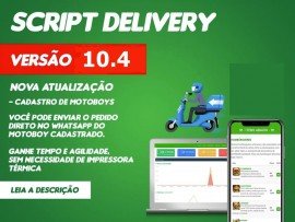 Script - Delivery Pizzaria Lanchonete Via Whatsapp Verso 10.4